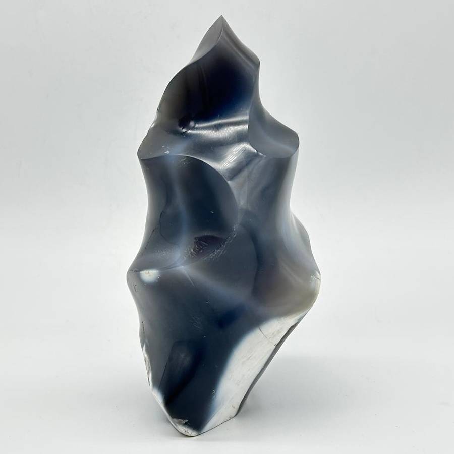 Large Agate Crystal Flame