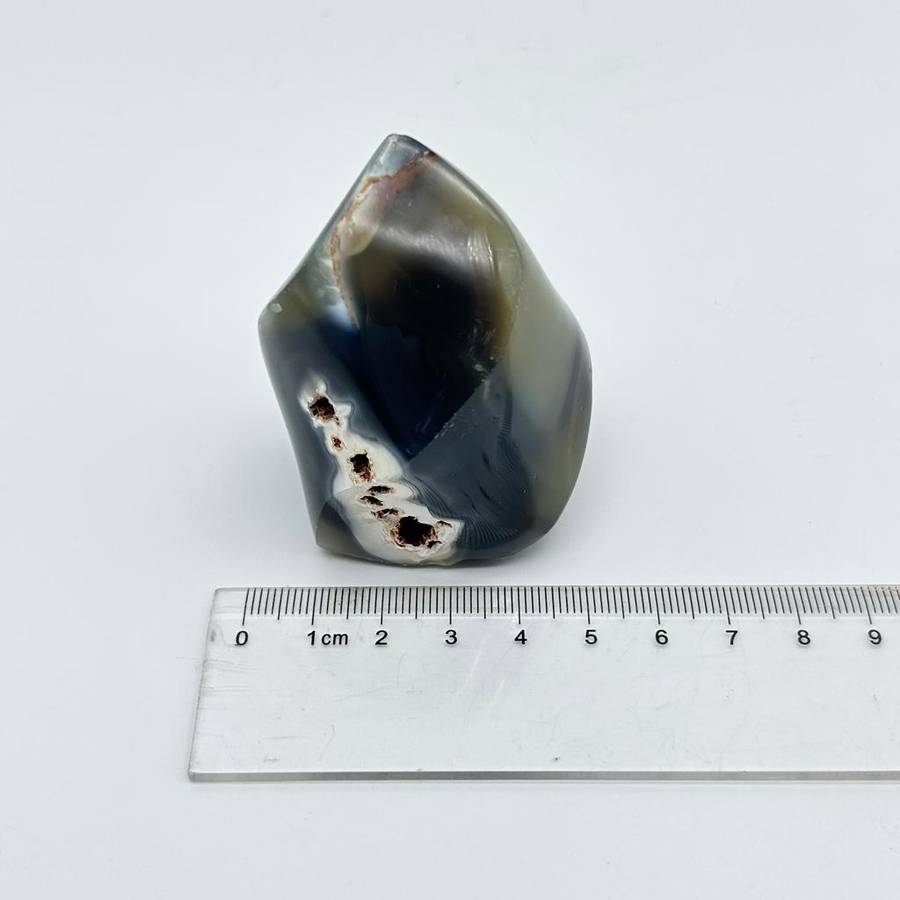 Small Agate Crystal Flame