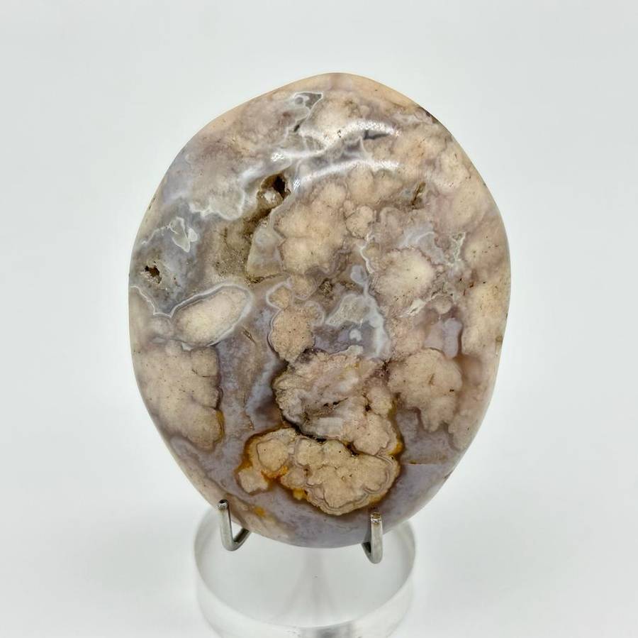 Sakura or Flower Agate Oval