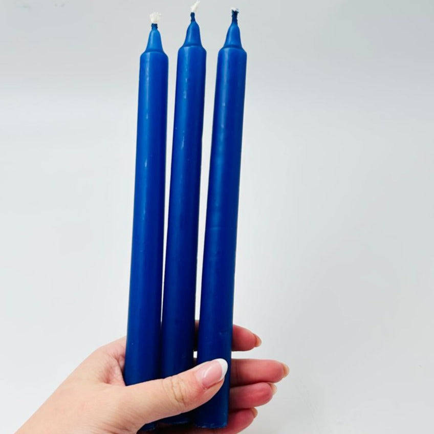 Dark Blue Shrine Solid Candle