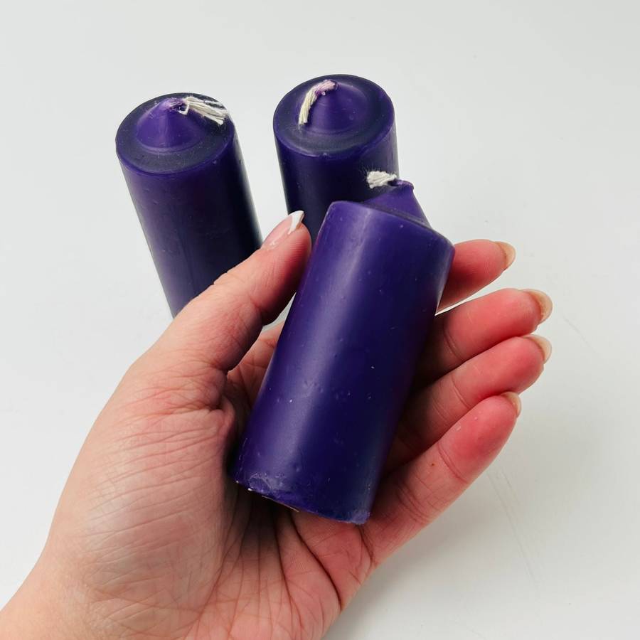 Purple Small Altar Solid Colour Candles
