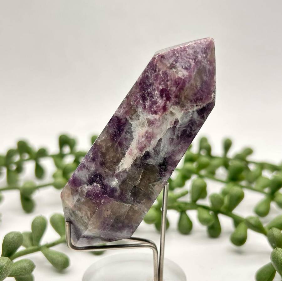 Mini Double Terminated Lepidolite Wand