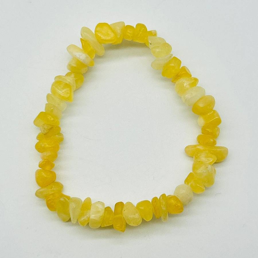 Yellow aventurine Chip Gemstone Bracelet