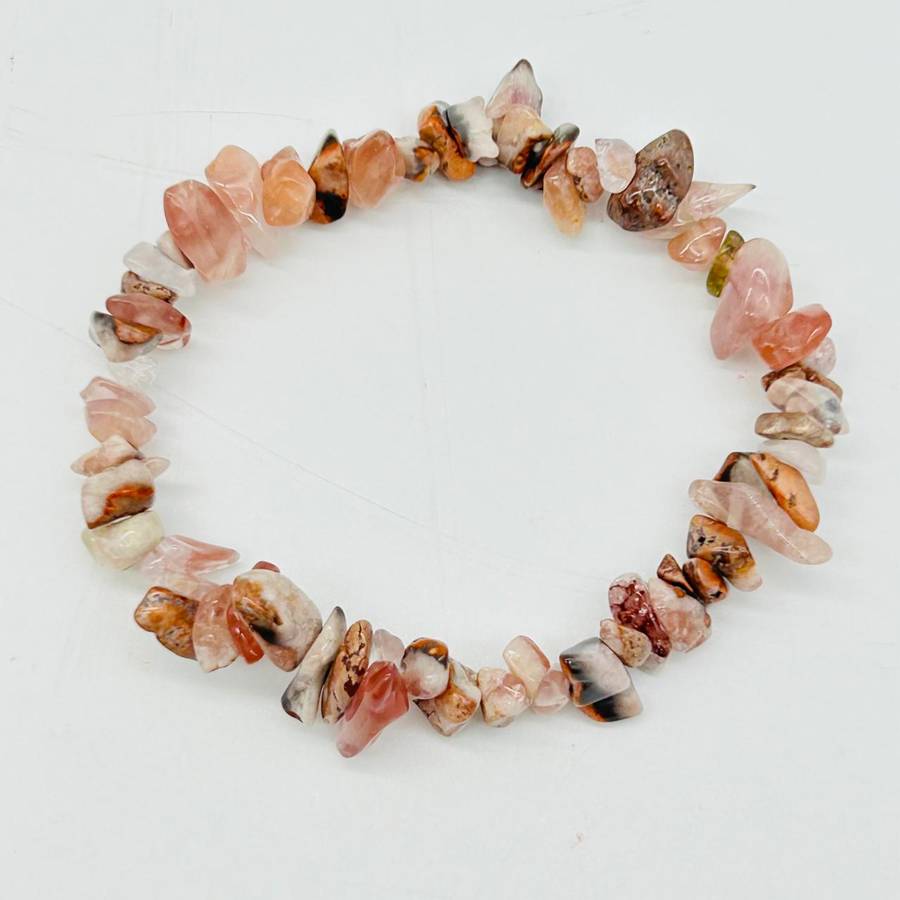 Pink Amethyst Chip Bracelet