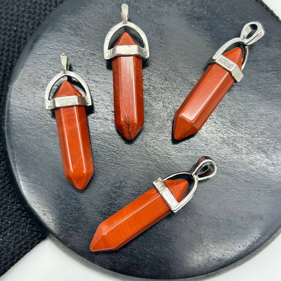 Red Jasper Double Terminated Pendant