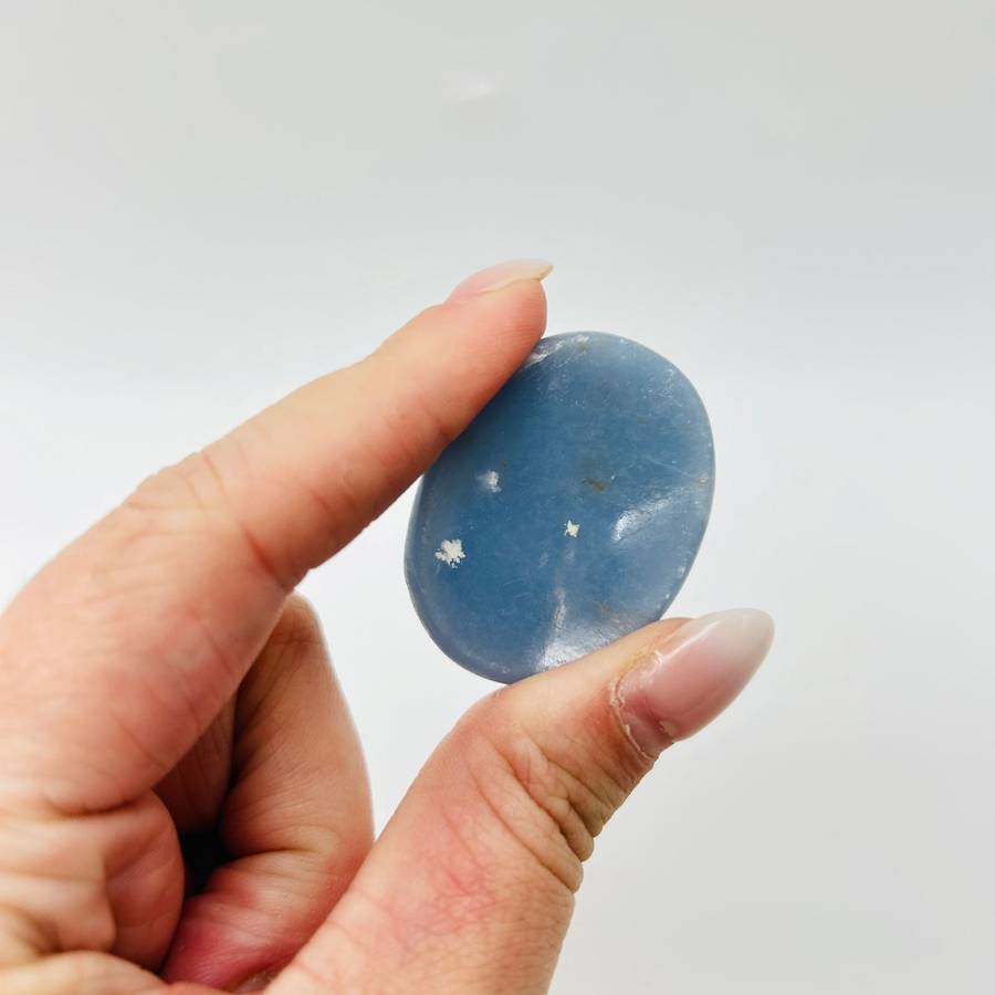 Angelite Worry Stone