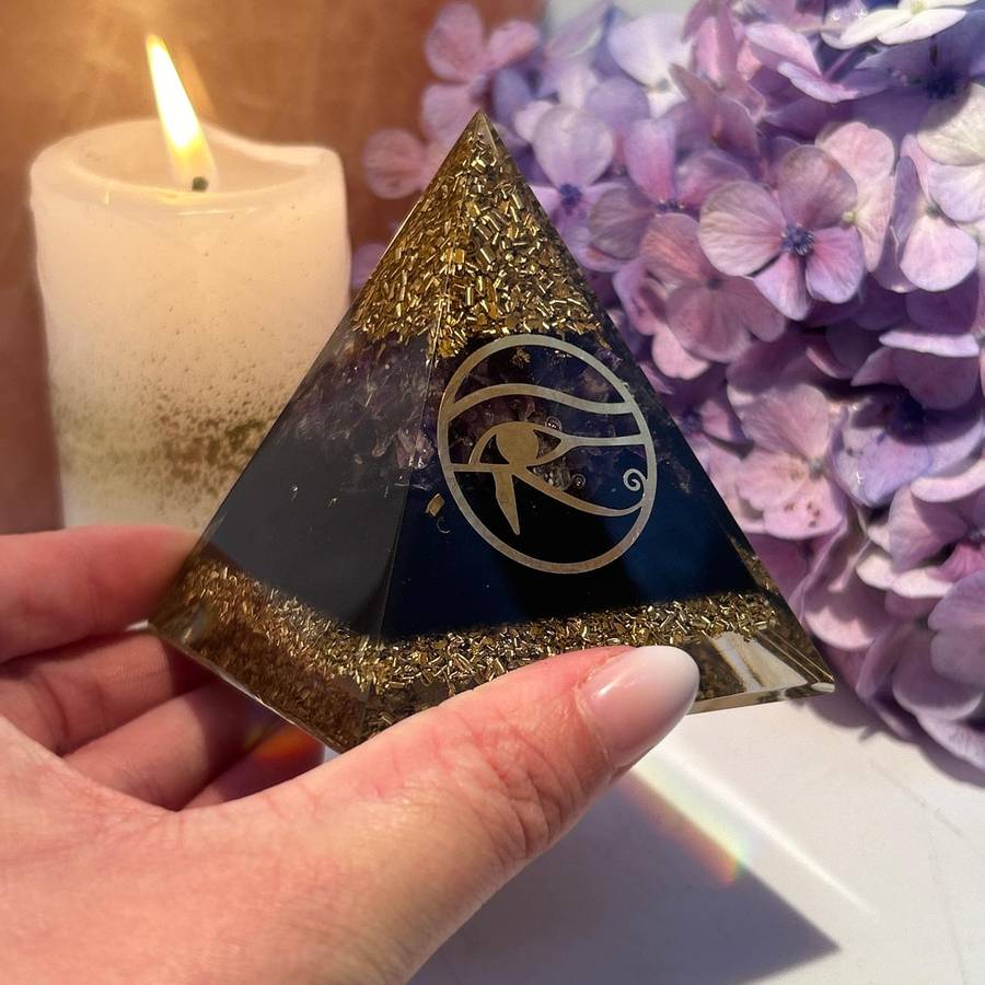 Eye Of Horus Orgonite Pyramid