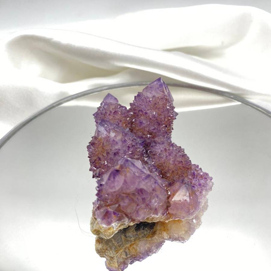 Dark Cactus Quartz Cluster