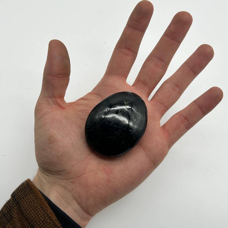 Tumbled Black Tourmaline Palm Piece
