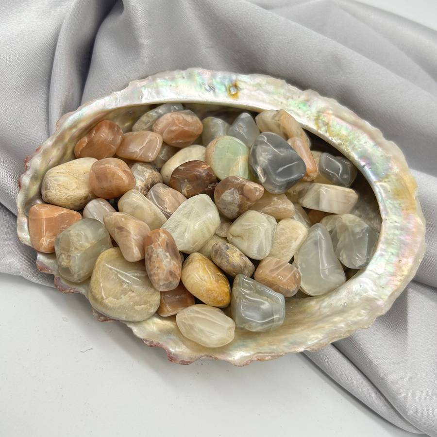 Peach Moonstone Tumbled Crystal