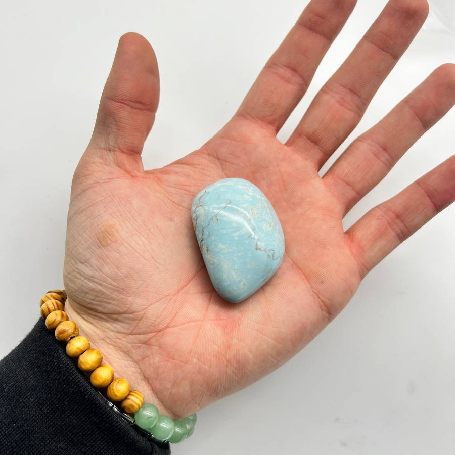 Large Tumbled Blue Opal