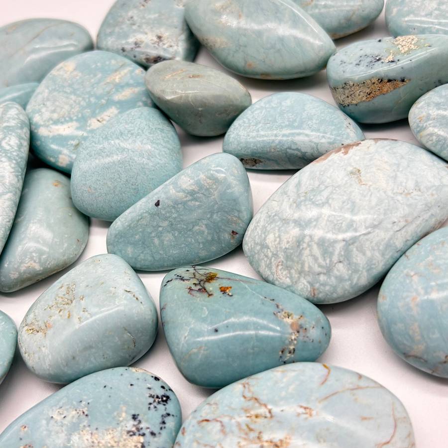 Large Tumbled Blue Opal