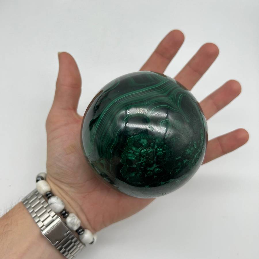Malachite Crystal Sphere