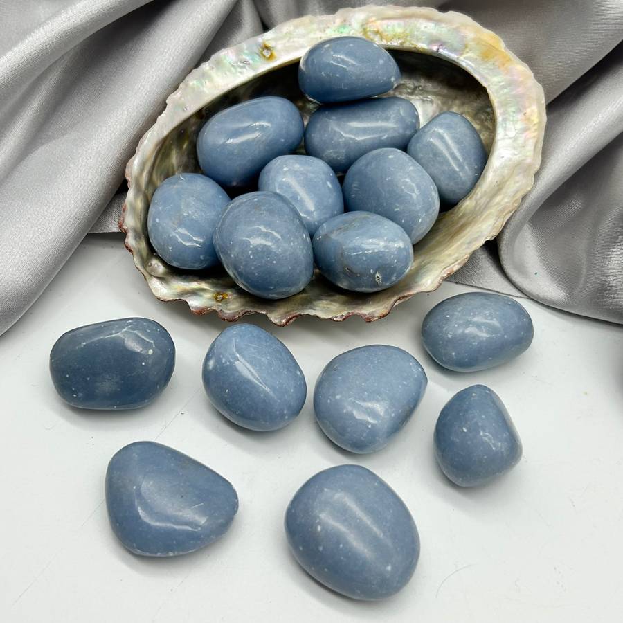 Tumbled Angelite Gemstone