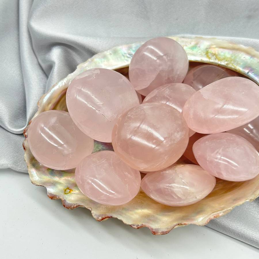 Small Rose Quartz Crystal Orbs