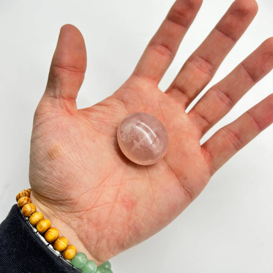 Small Rose Quartz Crystal Orbs