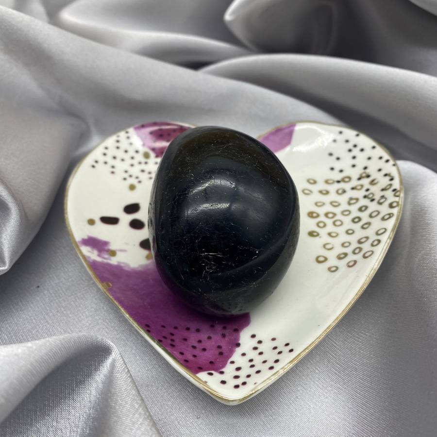 Tumbled Black Tourmaline Palm Piece