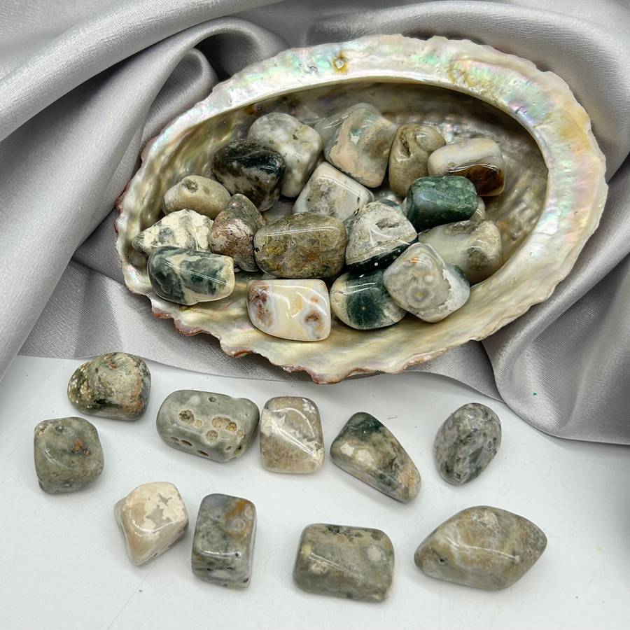Ocean Jasper Tumbled Crystal (Atlantean Stone)