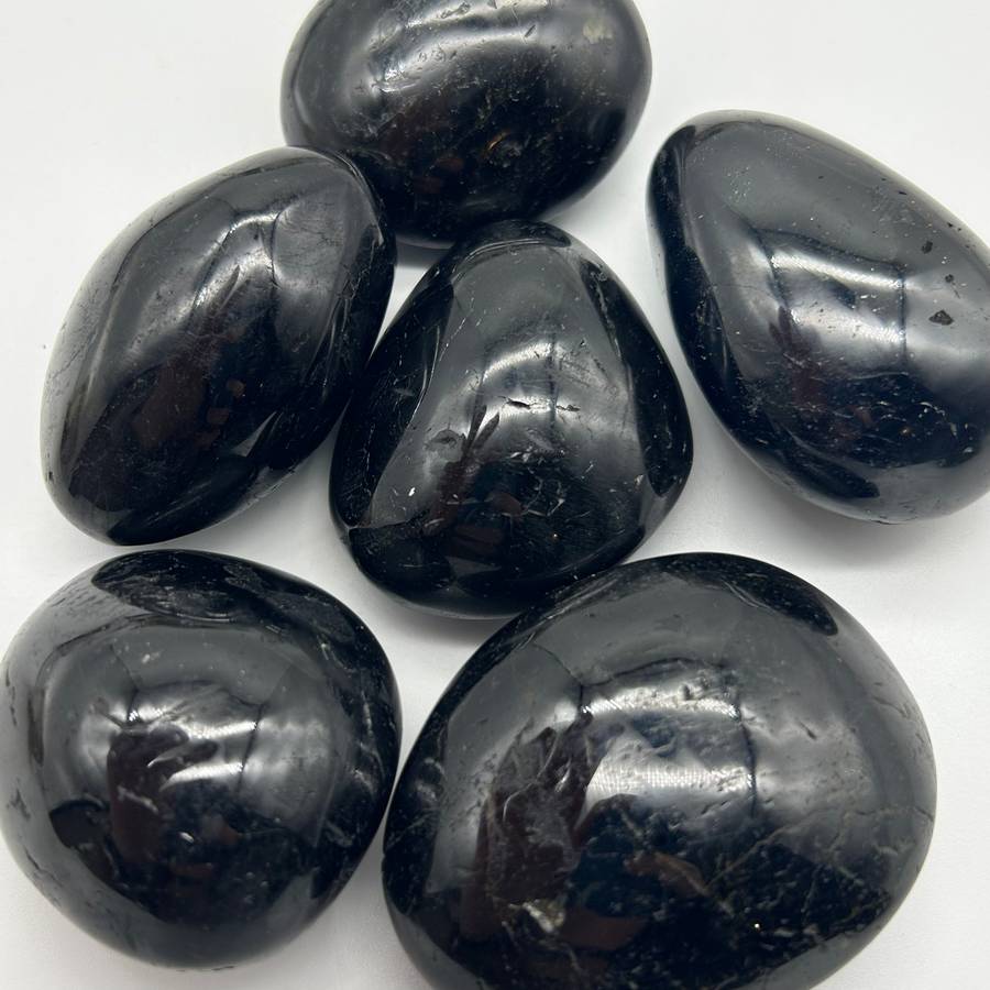 Tumbled Black Tourmaline Palm Piece