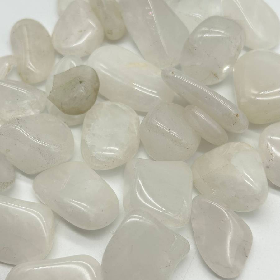 Tumbled Snow Quartz