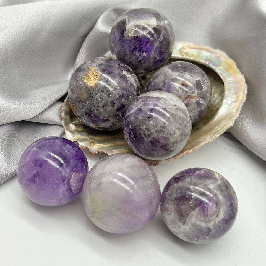 Large Amethyst Crystal Spheres