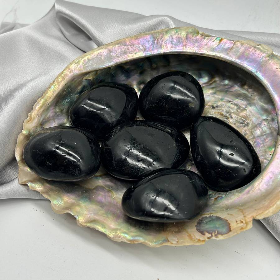 Tumbled Black Tourmaline Palm Piece