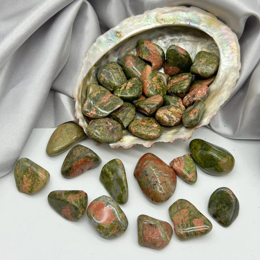 Tumbled Unakite