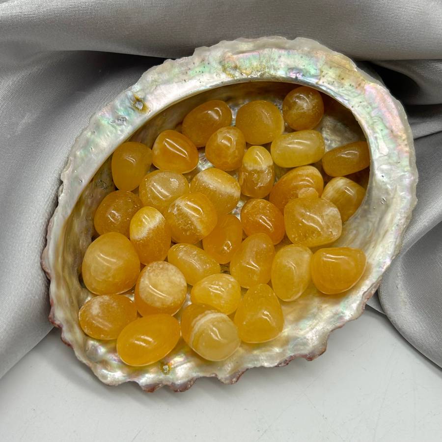 Tumbled Orange Calcite