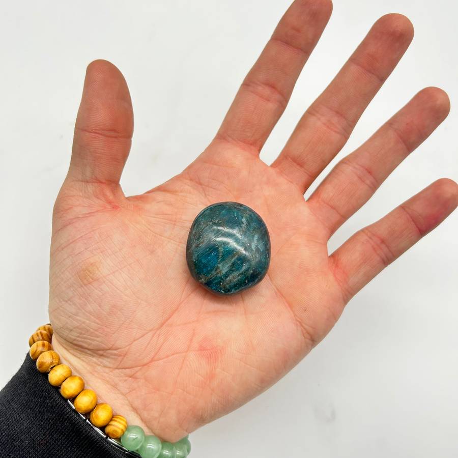 Blue Apatite Crystal Orbs