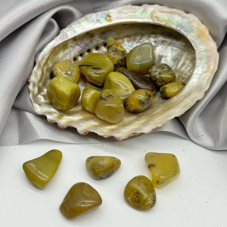 Tumbled Yellow Opal
