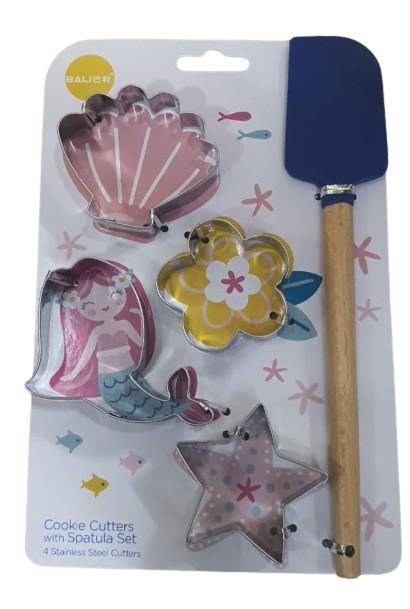 Metal Cookie Cutter Under The Sea With Spatula