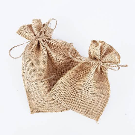 1pc Small Hessian Bag
