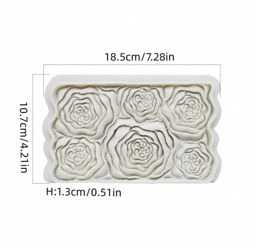 Peony Flower Silicone Onlay Mat C