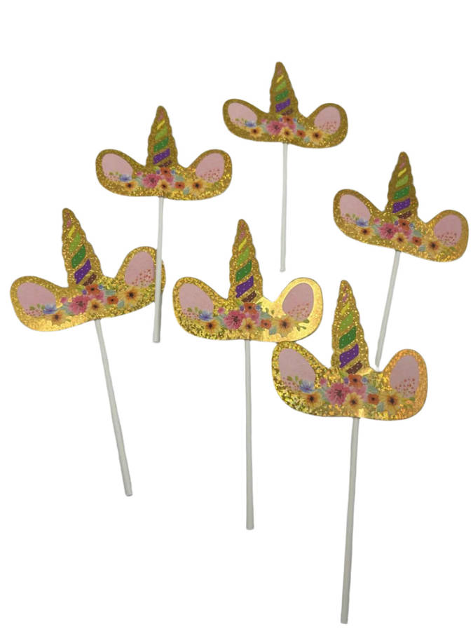 Cardboard Cake Topper Unicorn