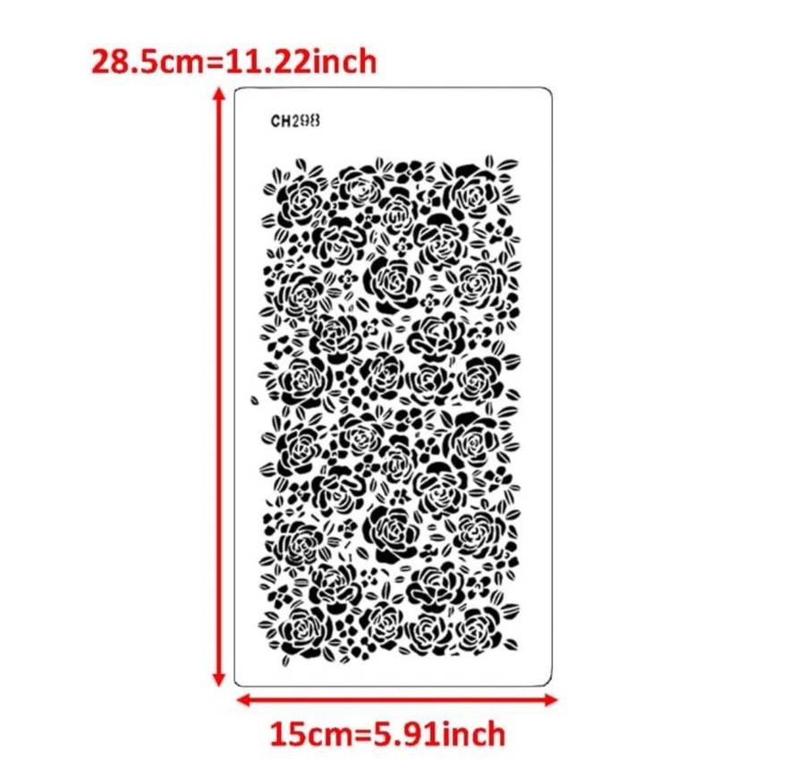 Cake Decorating Stencil CH298