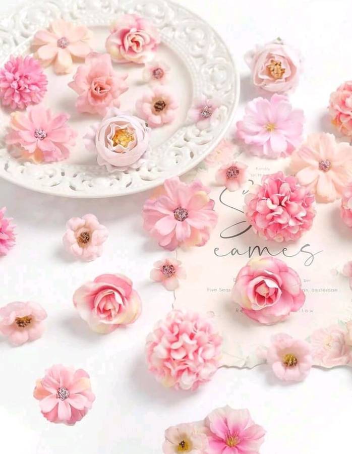 Faux Artificial Peony Daisy Rose Flower Heads