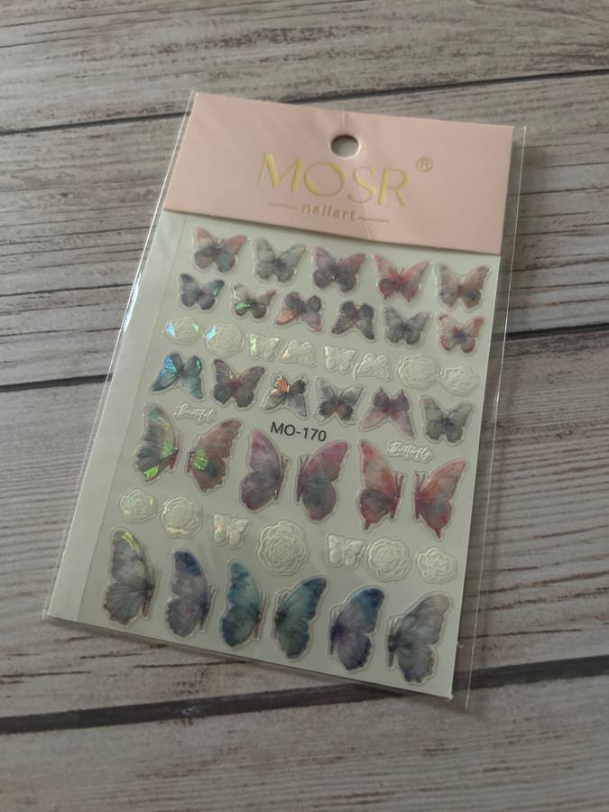 Nail Art Sticker Butterfly MO-170