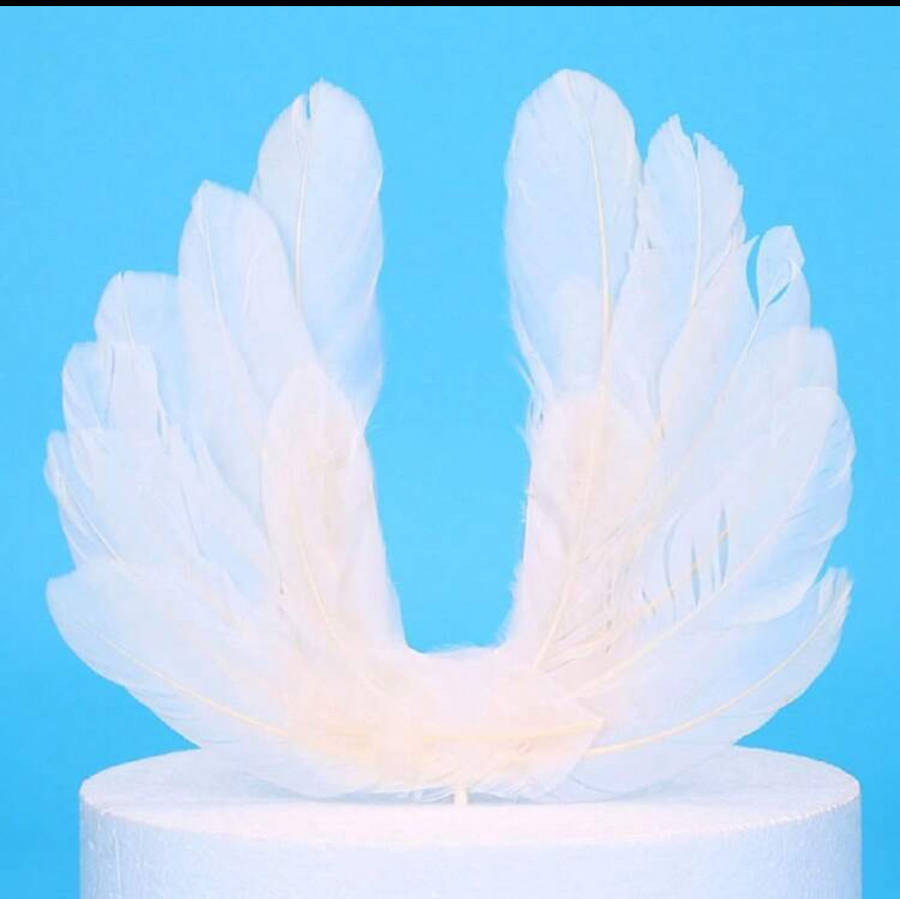 Cake Topper Feather Wings
