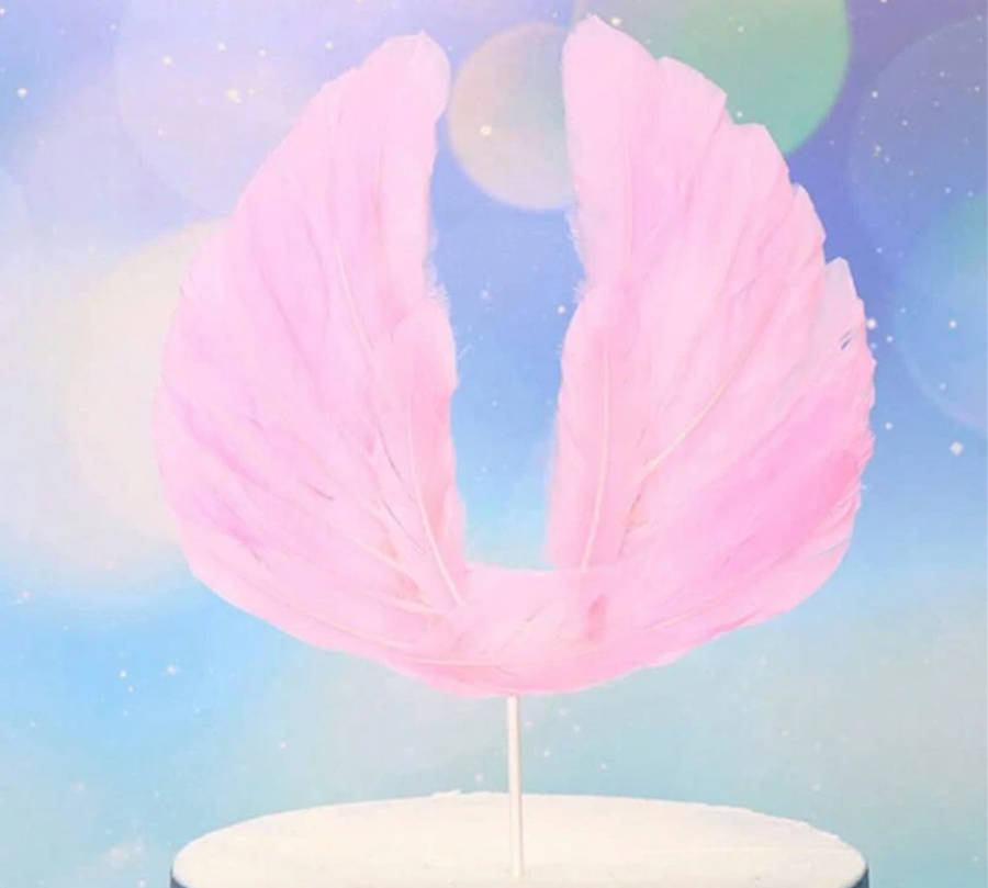 Cake Topper Feather Wings