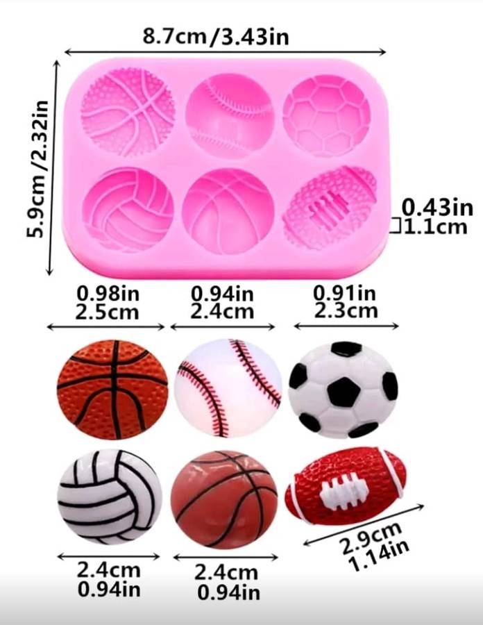 Silicone Mould Sports Balls