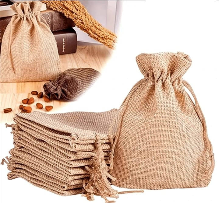 1pc Small Hessian Bag