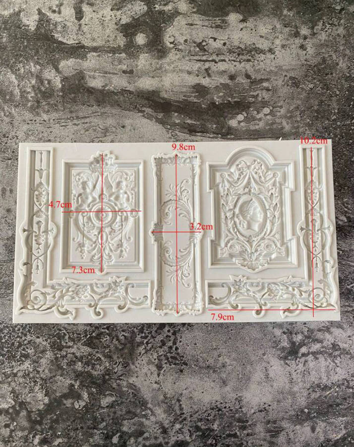 Silicone Mould  Large Embellishment Border
