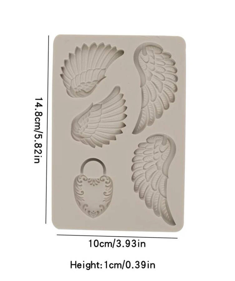 Silicone Mould Angel Wing Lock