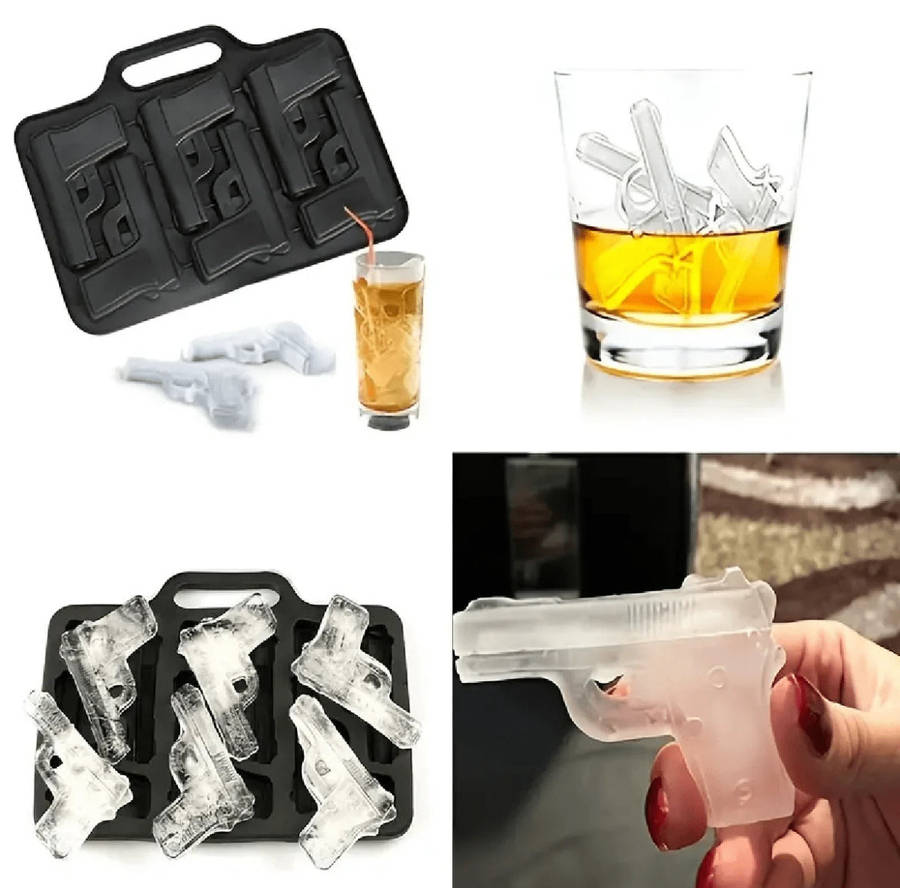 Silicone gun fondant mould ARMY chocolate ice