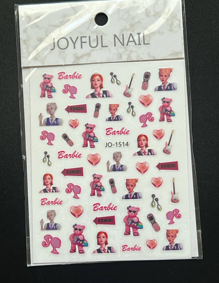 Nail Art Sticker Barbie JO-1514