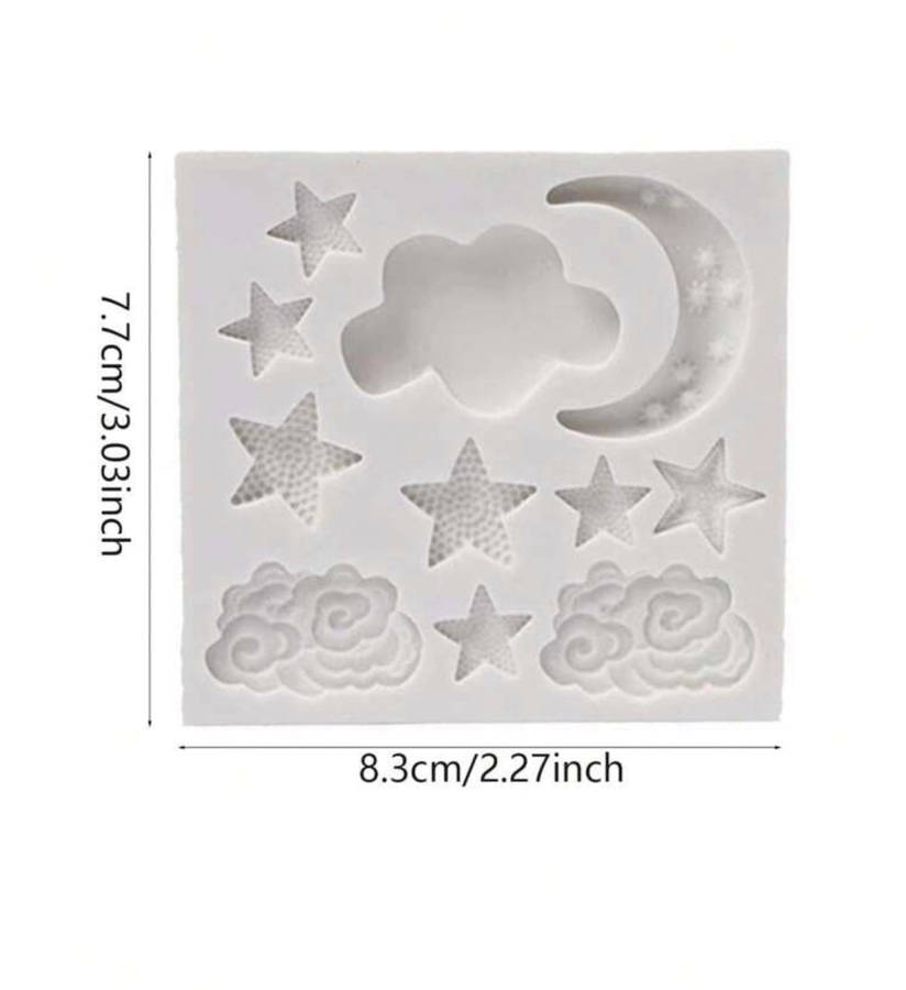 Cloud Stars and Moon Silicone Mould