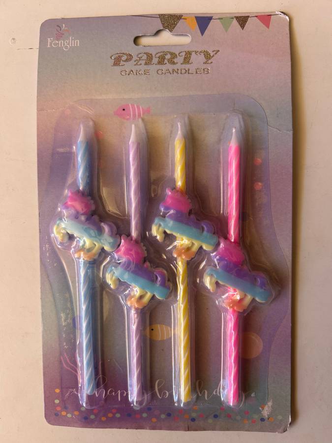 Birthday Candle Unicorn Set