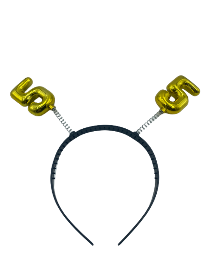 Nr.5 Aliceband With Number Gold
