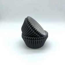 ±48pc Cupcake Wrappers Black