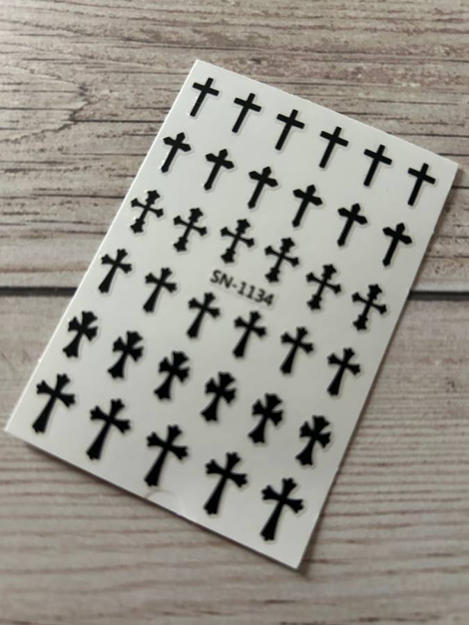 Nail Art Sticker Cross